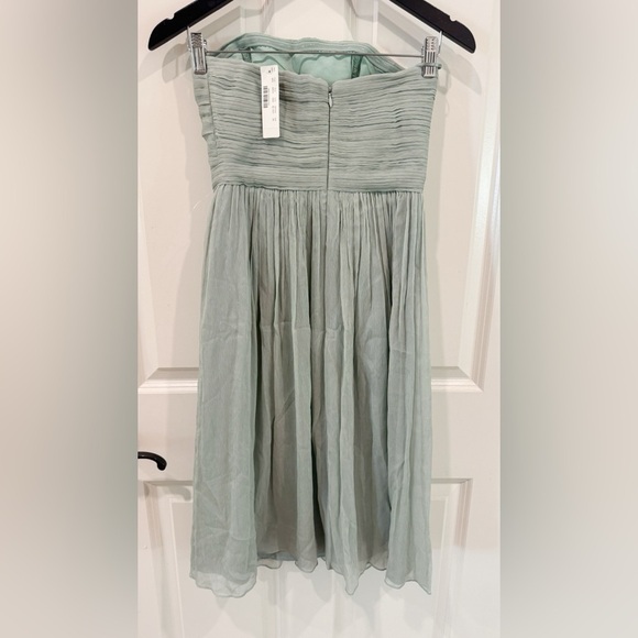 BNWT J.Crew Mindy Strapless Dress Dusty Shale size 00 $290 - Picture 3 of 13